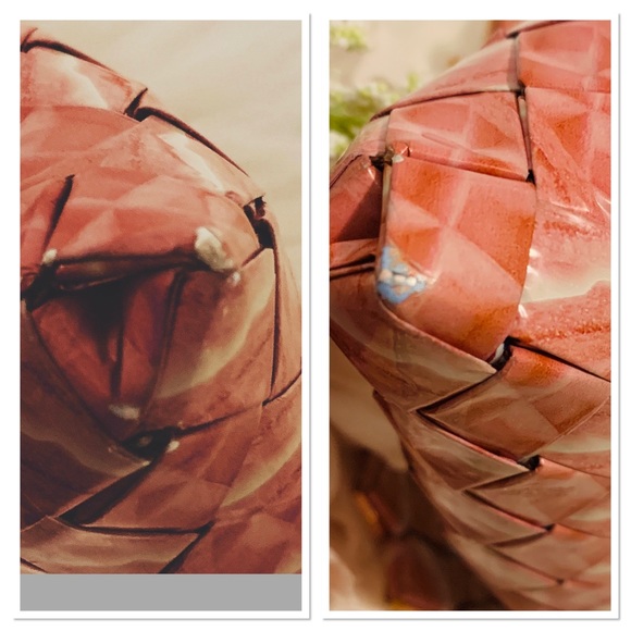 Vintage Handmade Recycled Pink Bubble Gum Wrapper Purse Crossbody Bag - Picture 6 of 8